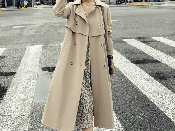 【レディースカジュアルファッション】ロング丈トレンチコート|軽やか上品な大人シルエット×洗練見えデザイン